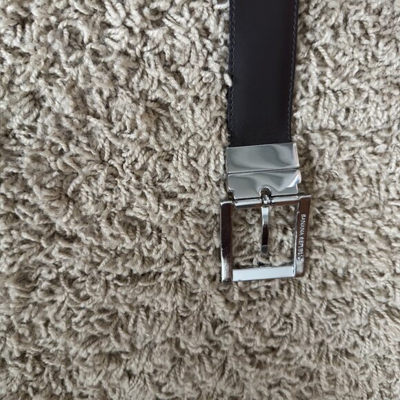Banana Republic Men's Black leather belt - Picture 3 of 5